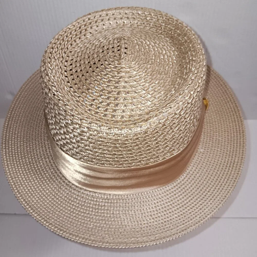 MONTIQUE MEN'S MESH STRAW HAT - Picture 9 of 11